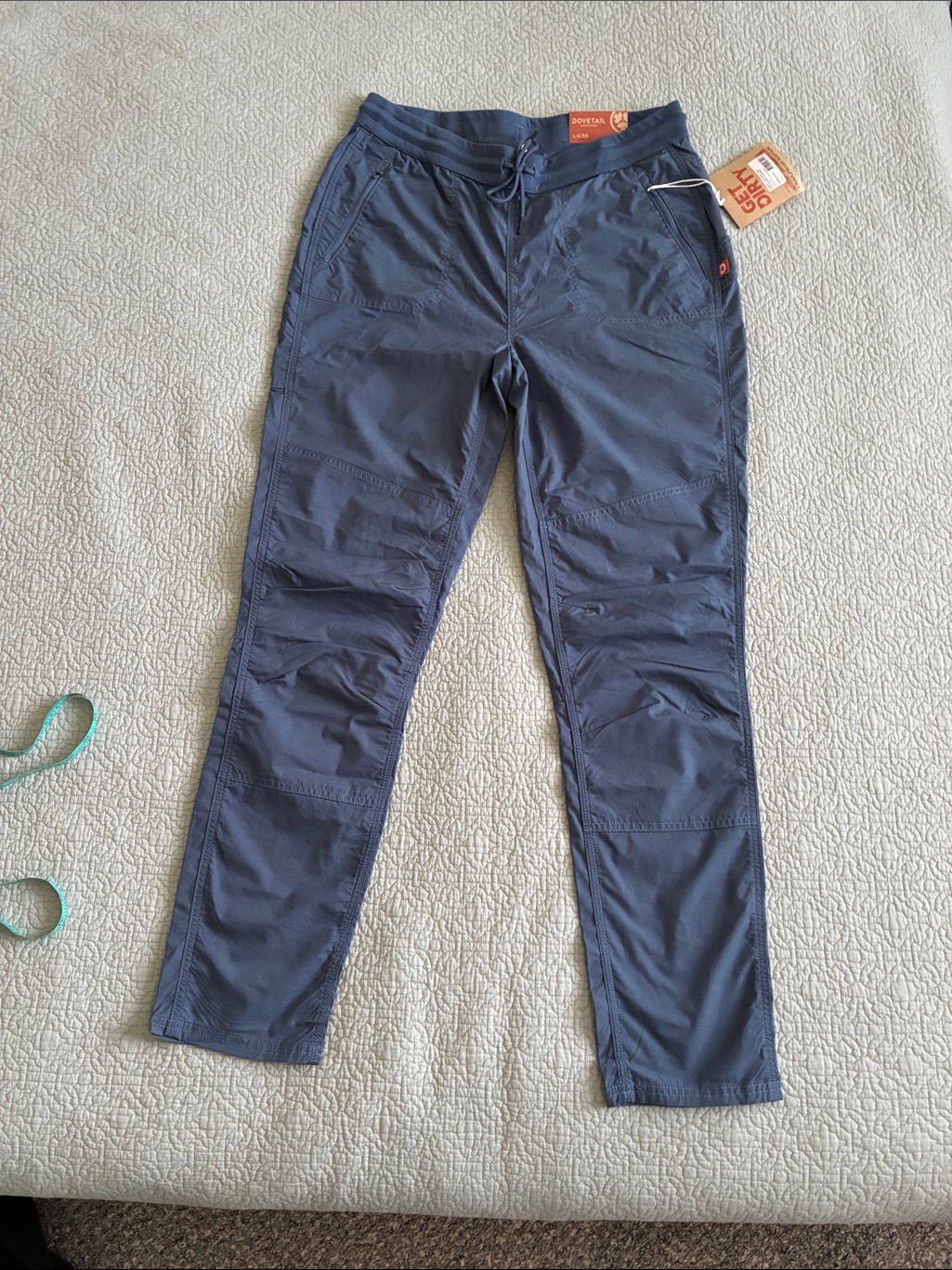 New Dovetail Workwear Blue Cristina Lightweight Rapid Cooling Work Pants Large — image 5 of 8